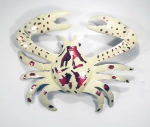JMA- 011       Purple Globe Crab 19.5 x 12 x 1